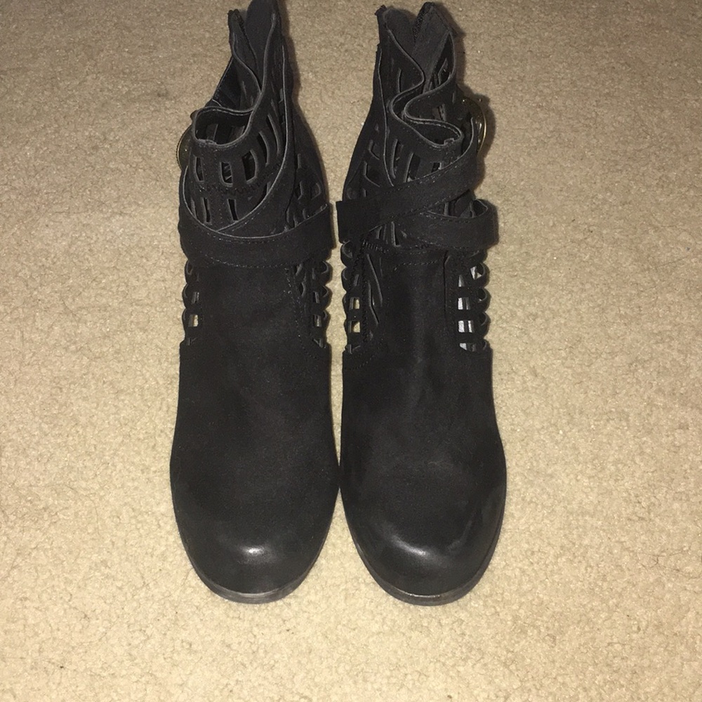 Black ankle boots